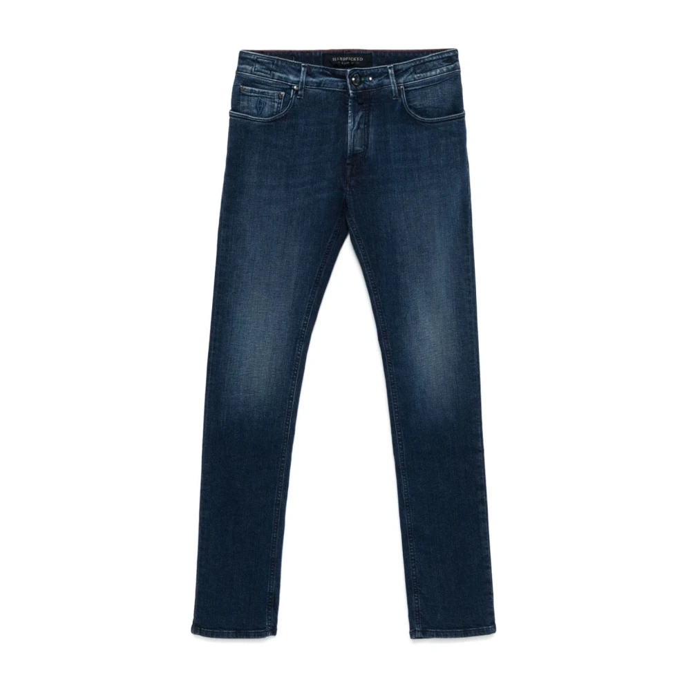 Hand Picked Slim Fit Indigo Blauwe Denim Jeans Blue Heren
