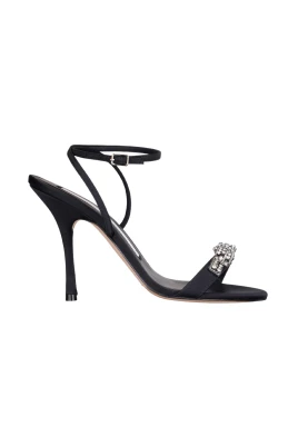 Sandal med juvelprydd rosett