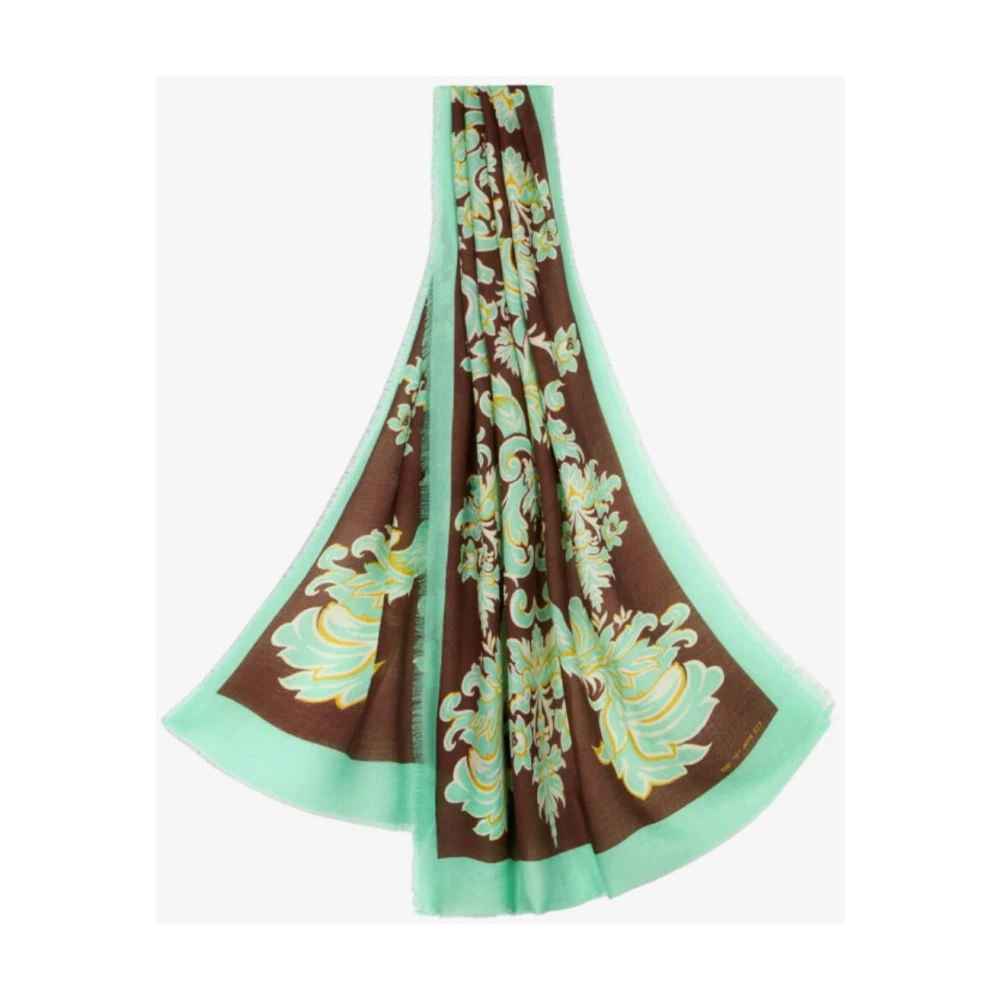 ETRO Venus Print Kasjmier Zijden Sjaal Multicolor Dames