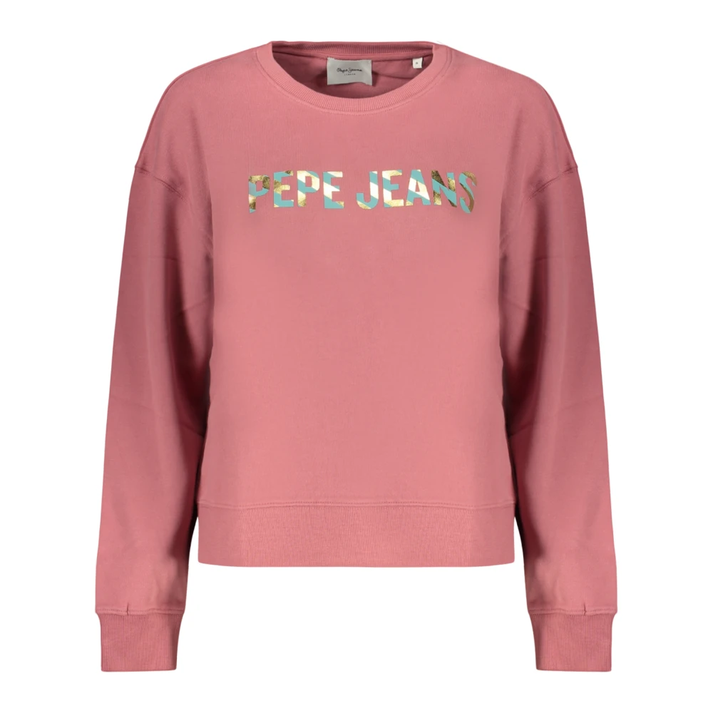 Pepe Jeans Celeste Long-Sleeved Sweatshirt - Female - Sweatshirts - Pink - S - Sweatshirts & Hoodies