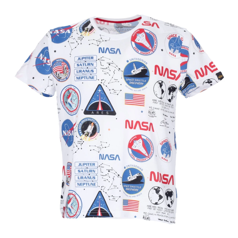 Alpha industries Wit All Over Print T-shirt Multicolor Heren