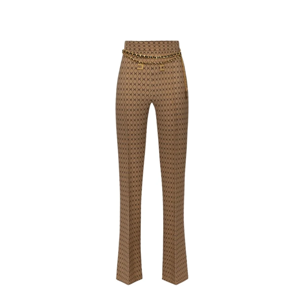 Elisabetta Franchi Stijlvolle Broek voor Vrouwen Brown Dames