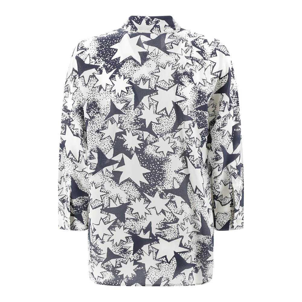 Max Mara Weekend Zijden Bedrukte Blouse met Klassieke Details Multicolor Dames