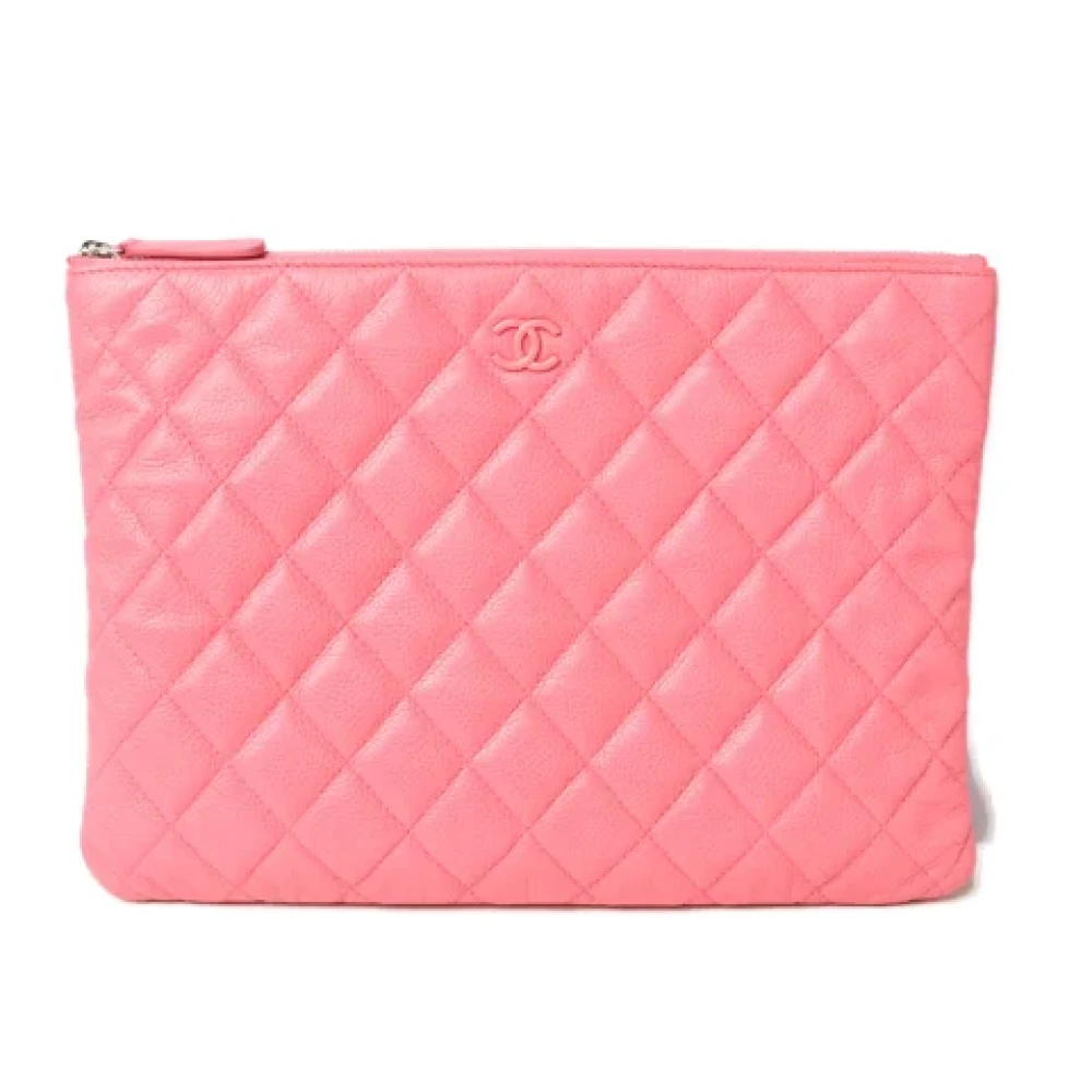 Chanel Vintage Pre-owned Leather chanel-bags Pink Dames