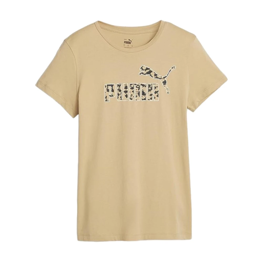 Puma Stijlvolle T-shirts voor mannen en vrouwen Beige Dames