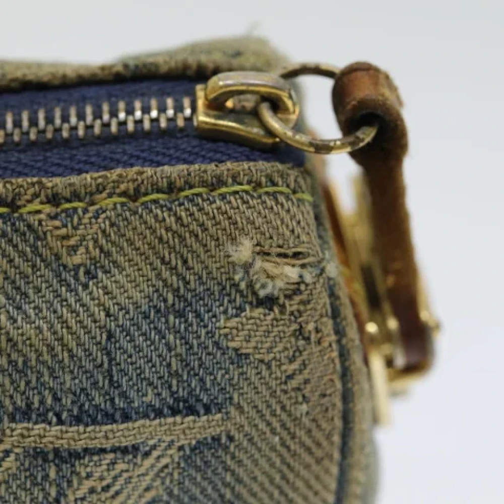 Louis Vuitton Vintage Pre-owned Denim pouches Blue Dames
