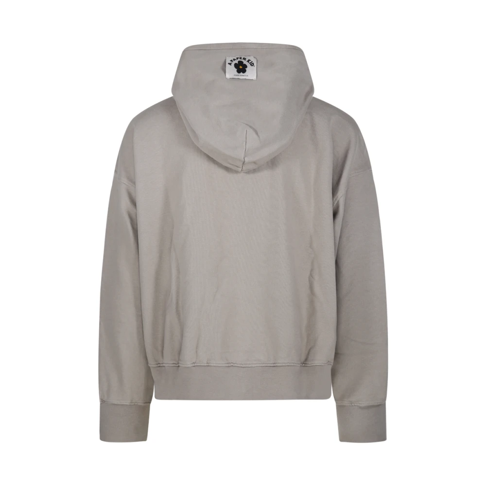A Paper Kid Taupe Hoodie Sweatshirt Beige Heren