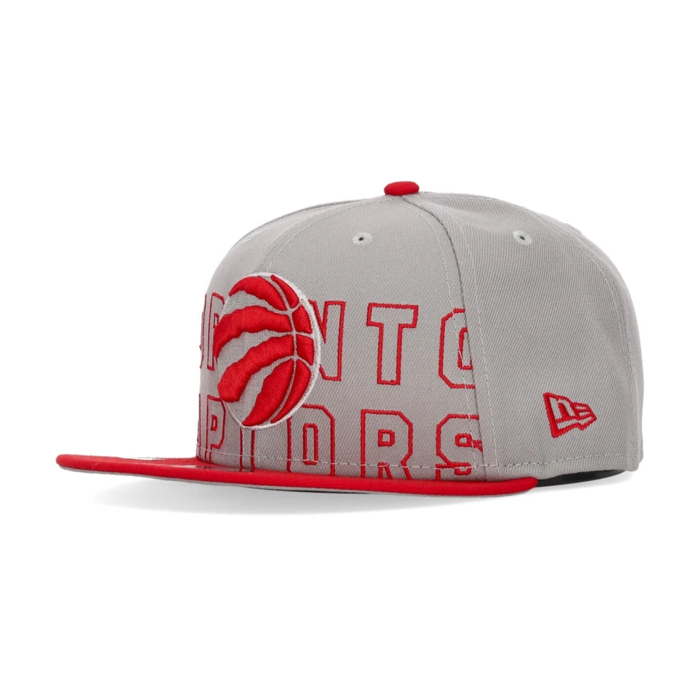 New Era Men's Gray Flat Visor Snapback Nba Draft Toronto Raptors