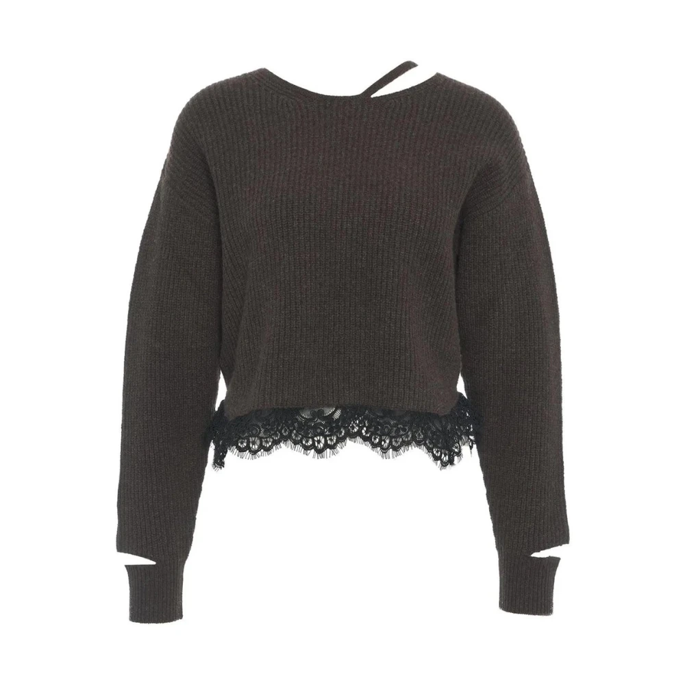 Pinko Stijlvolle Sweaters Collectie Brown Dames