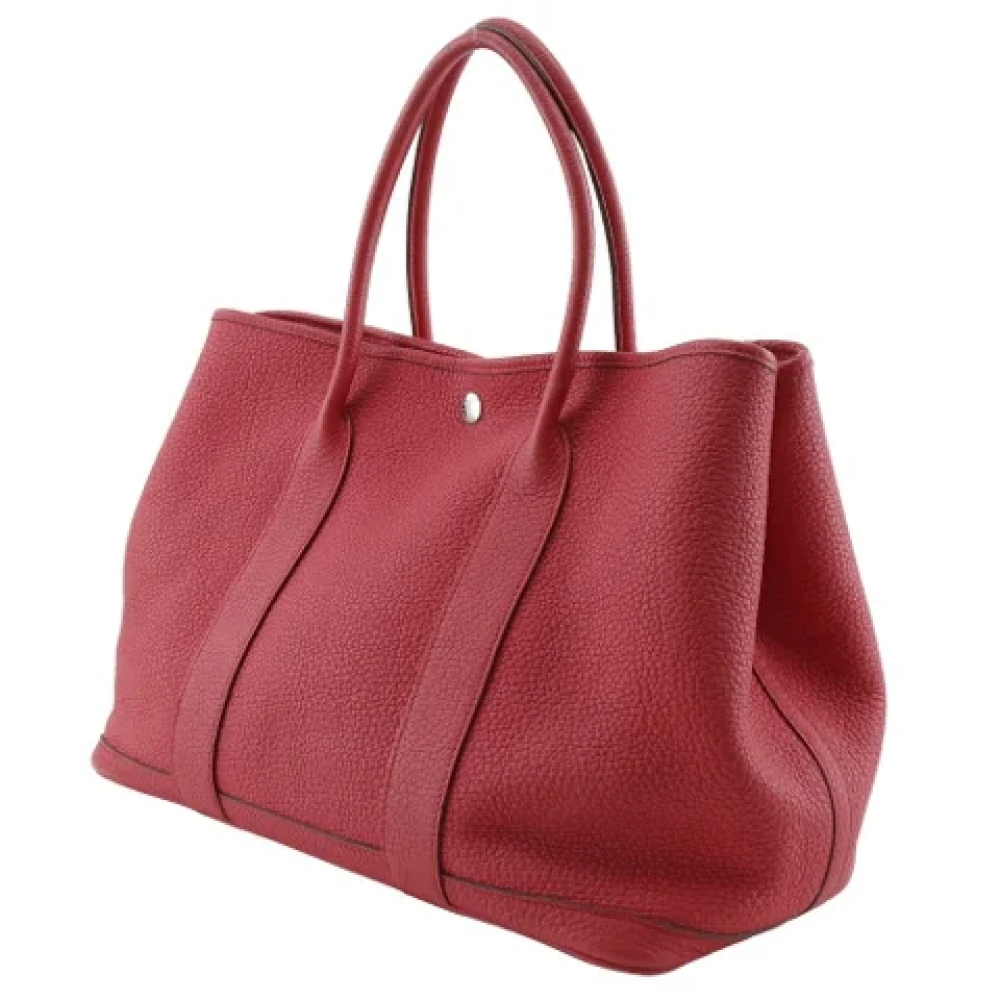 Hermès Vintage Pre-owned Fabric handbags Red Dames
