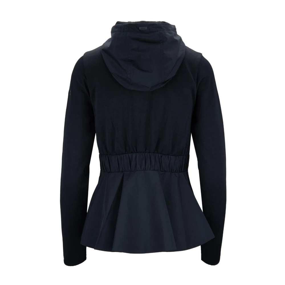 Herno Hooded Zip-Up Jacket Black Dames