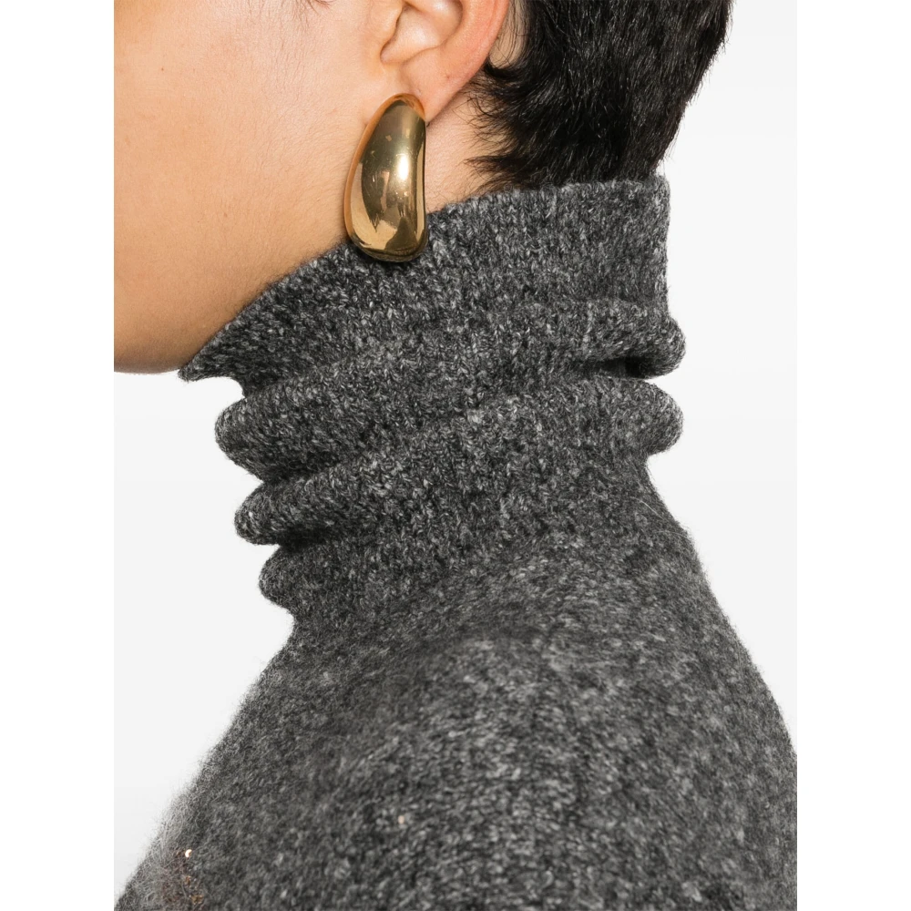 BRUNELLO CUCINELLI Pailletten versierde coltrui Gray Dames