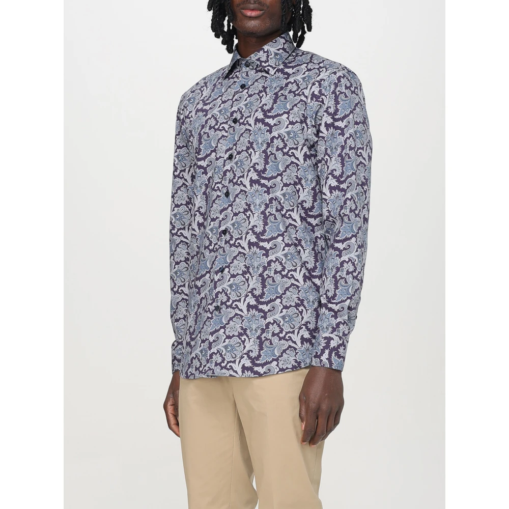 ETRO Roma Kraag Shirt Multicolor Heren
