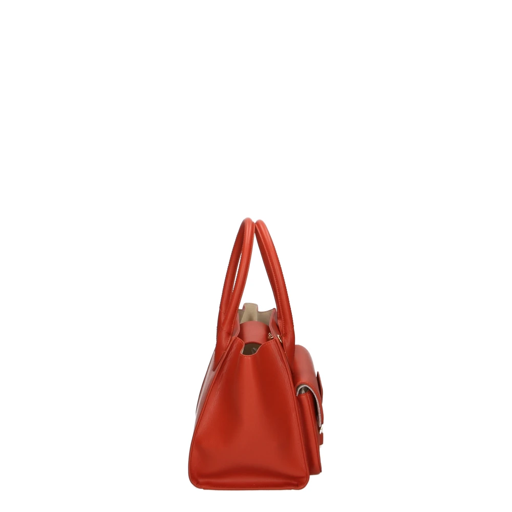 Love Moschino Rode Schoudertas met Kettingband Red Dames