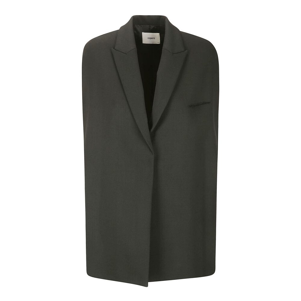 Grey cape blazer best sale