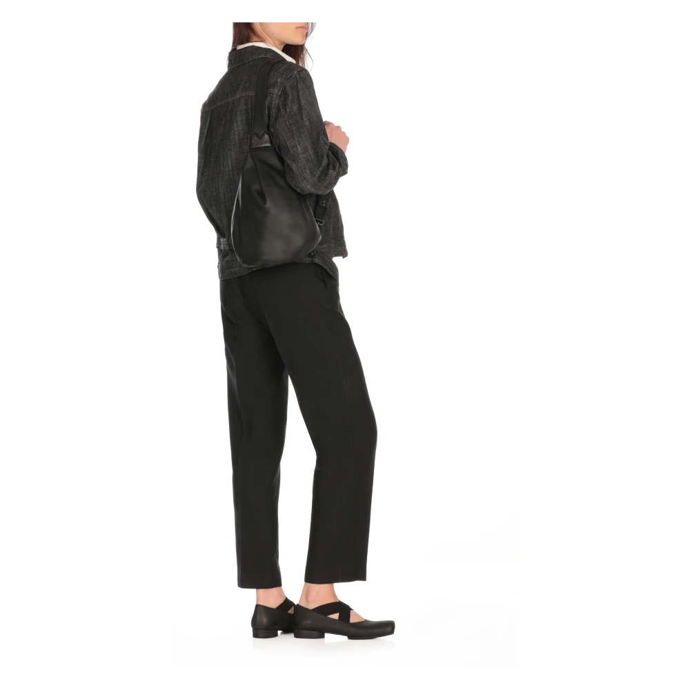 Y-3 Zwarte Jeansjas met Kraag en Knopen Black Dames