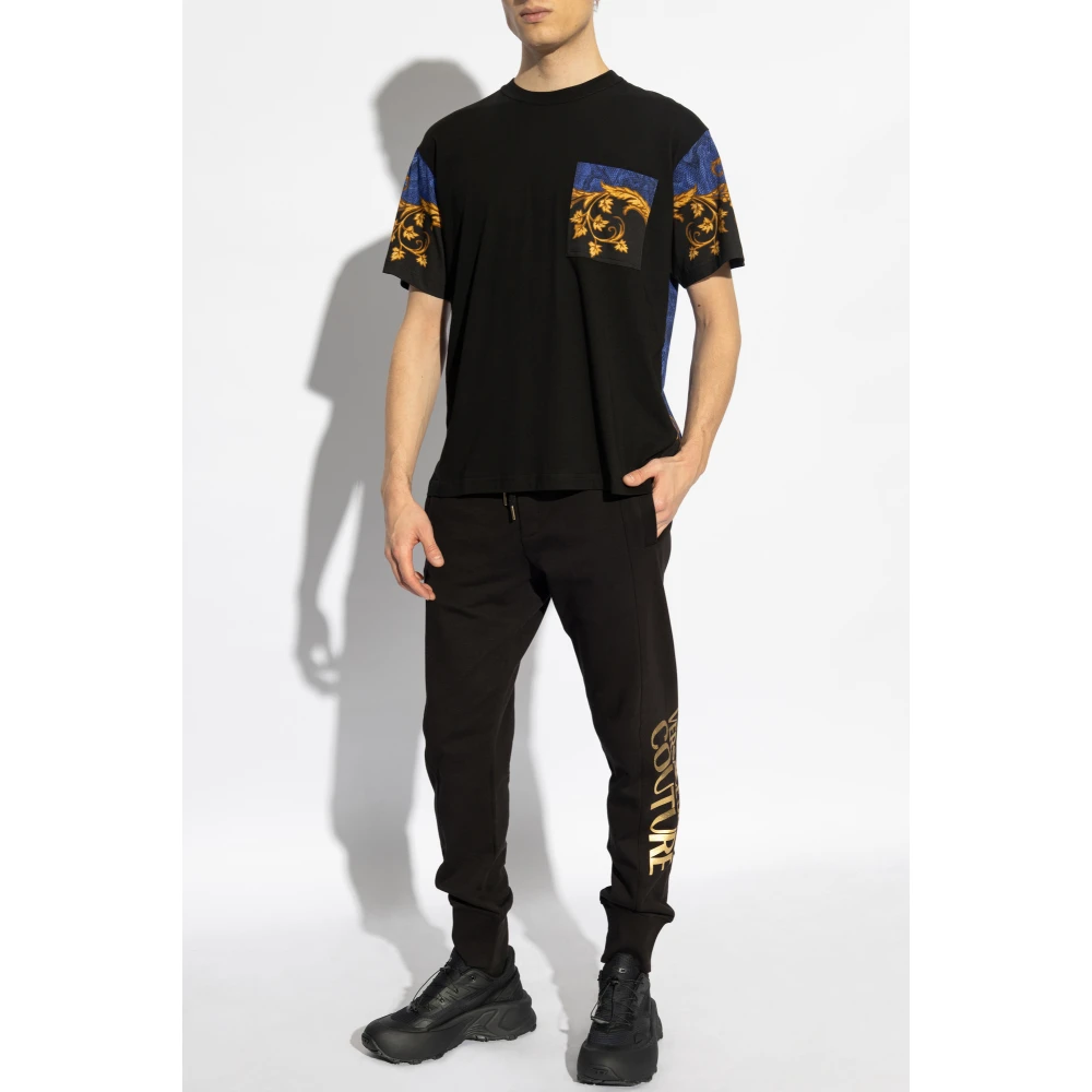 Versace Jeans Couture T-shirt met print Black Heren