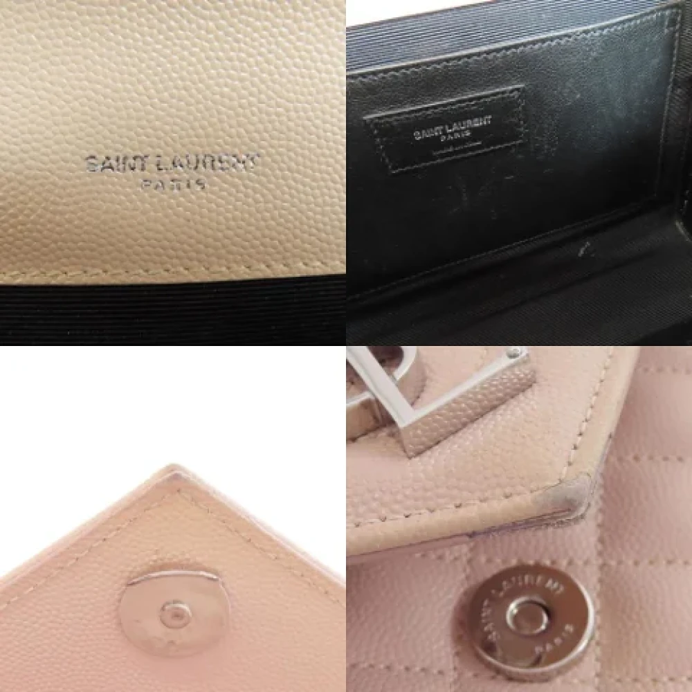 Saint Laurent Vintage Pre-owned Leather shoulder-bags Pink Dames