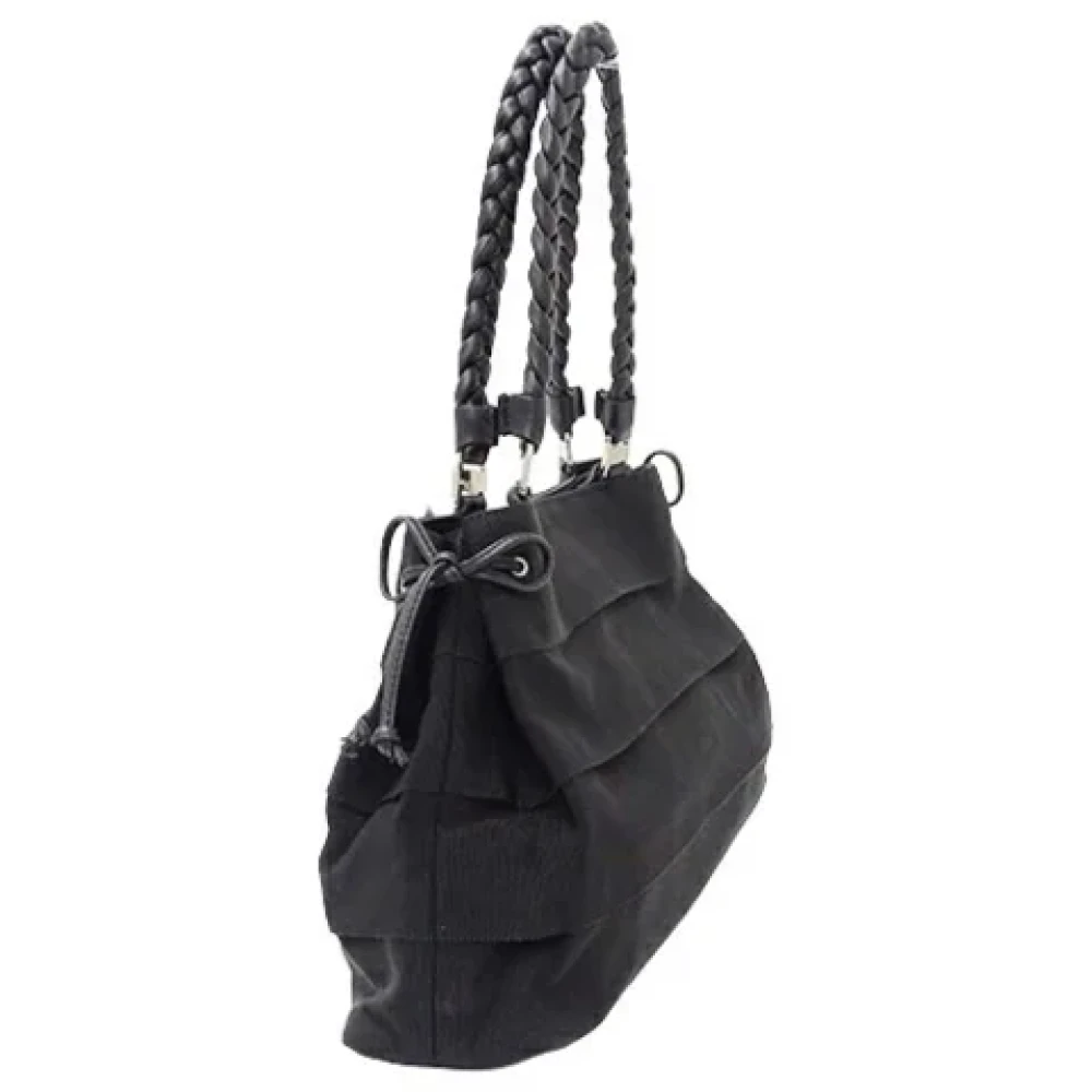 Salvatore Ferragamo Pre-owned Canvas handbags Black Dames