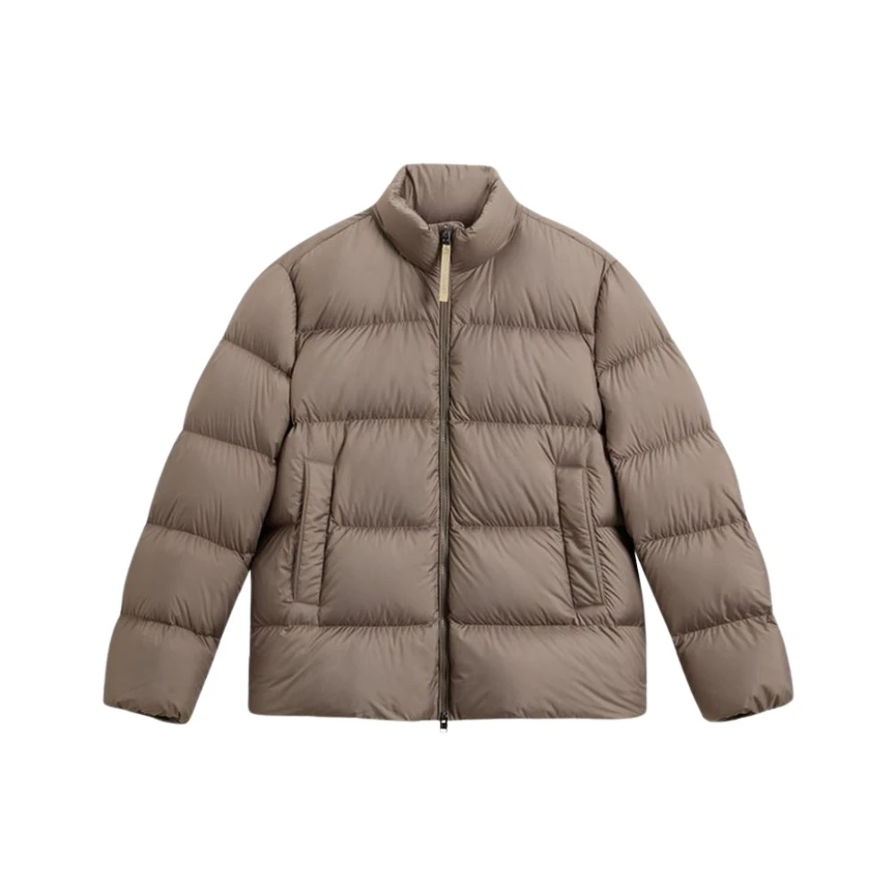 Woolrich Men's Beige Winter Jackets, S, Cloud Eagle Jacket