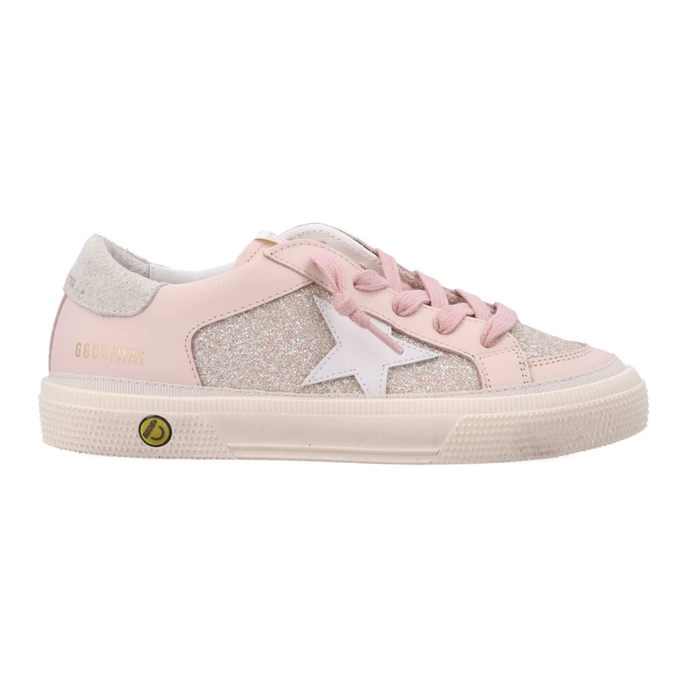 Golden Goose , Kids Sneakers, Female, Pink, 32 Eu, May With Double Quarter Sneaker