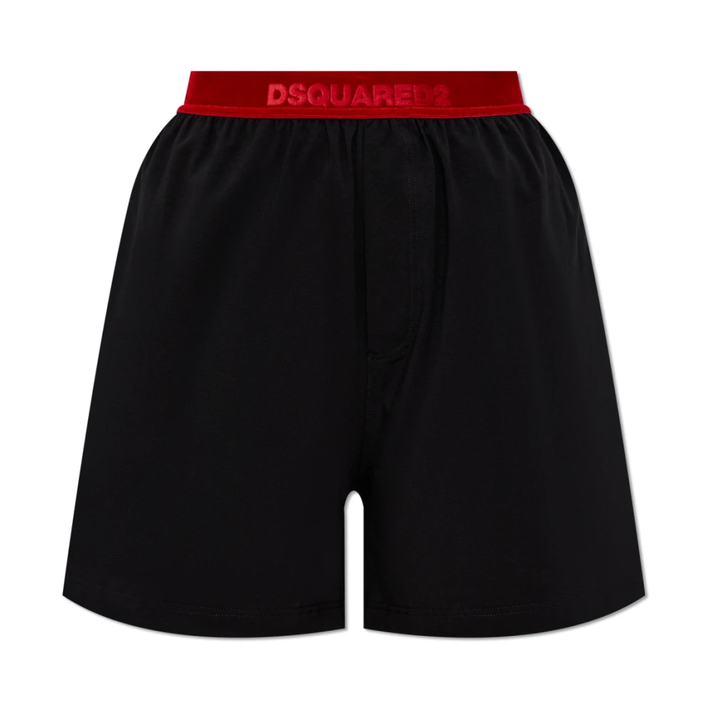 Dsquared2 Katoenen ondergoed shorts Black Dames