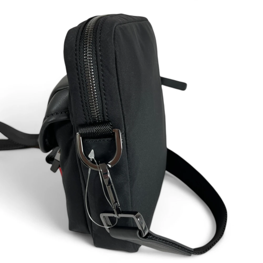 Hugo Boss Heren Zip Reporter Tas Zwart Black Heren