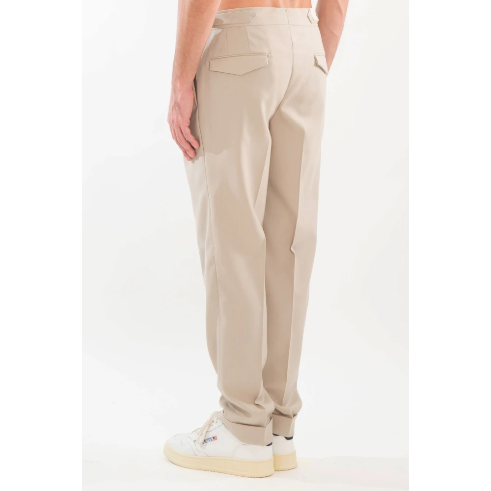 Briglia Wollen Riem Broek Beige Heren