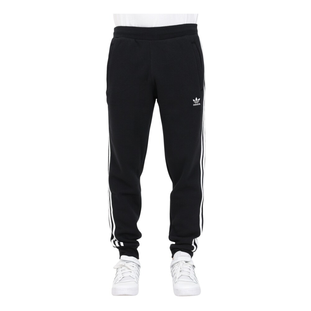 Pantalones de chándal negros con online logo adicolor de adidas originals