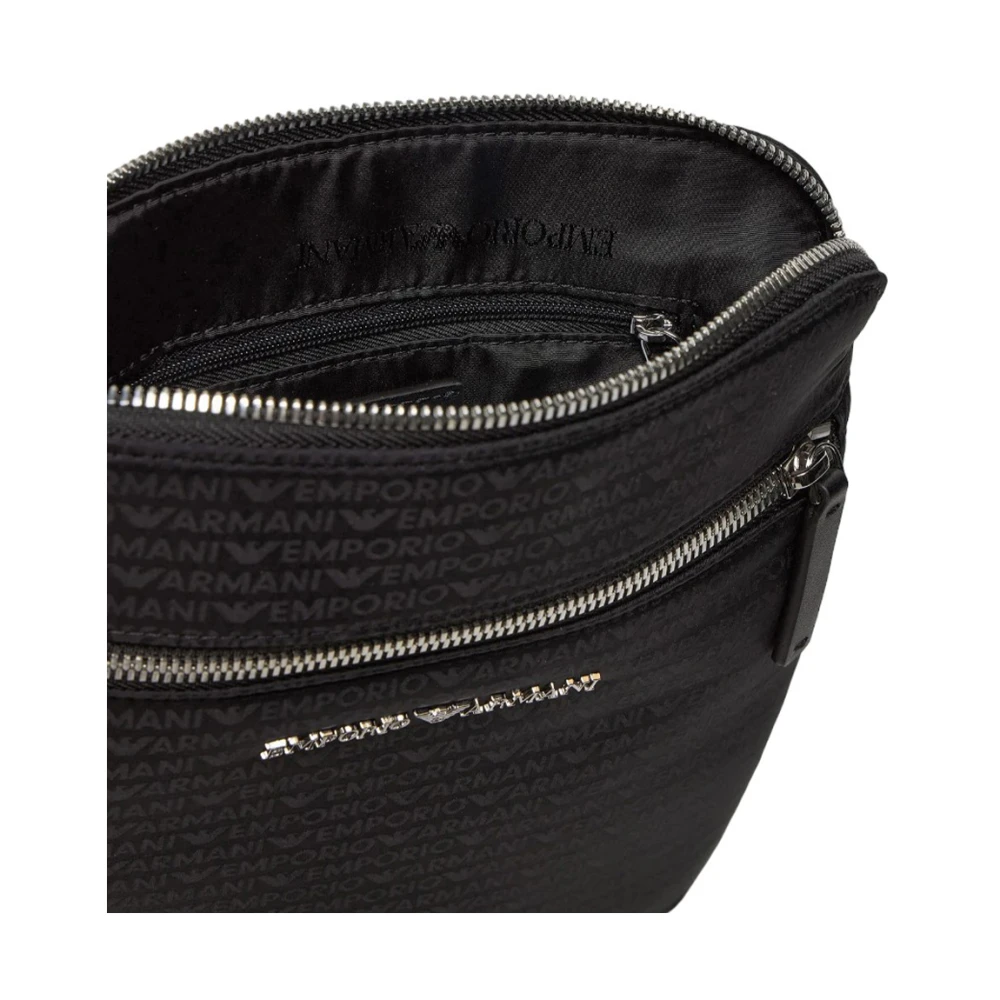 Emporio Armani Stijlvolle Crossbody Tas Black Heren