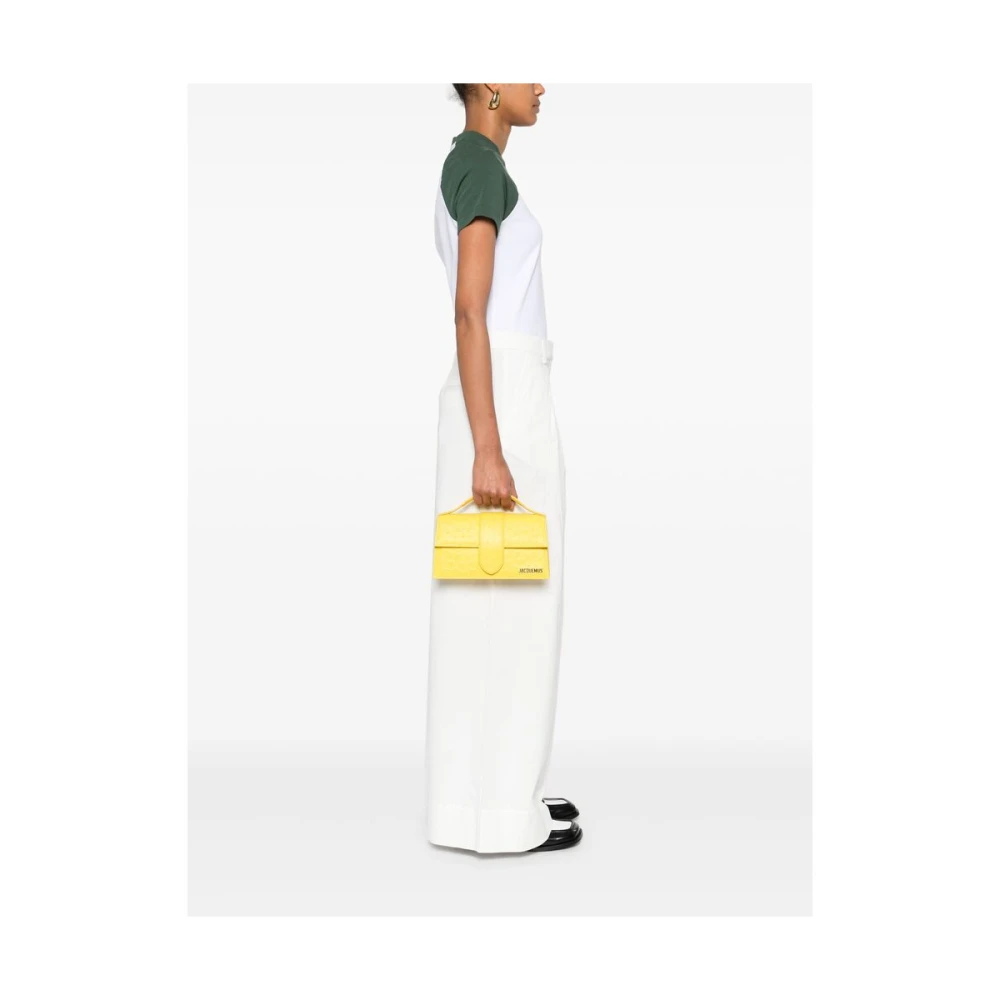 Jacquemus Gele Schoudertas met Overslag Yellow Dames