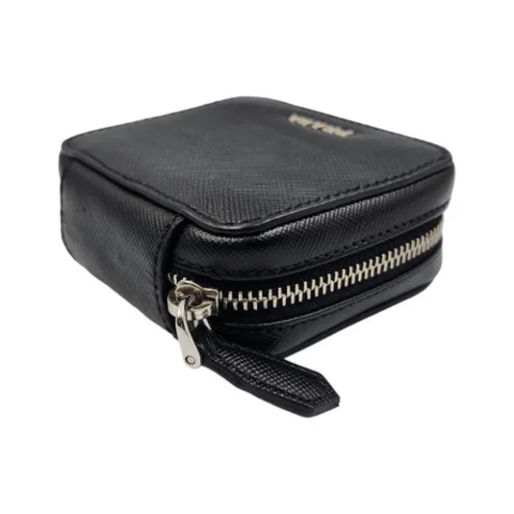 Prada Vintage Pre-owned Leather wallets Black Dames
