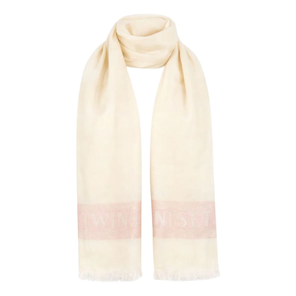 Twinset Women's Beige Gradient Jacquard Scarf