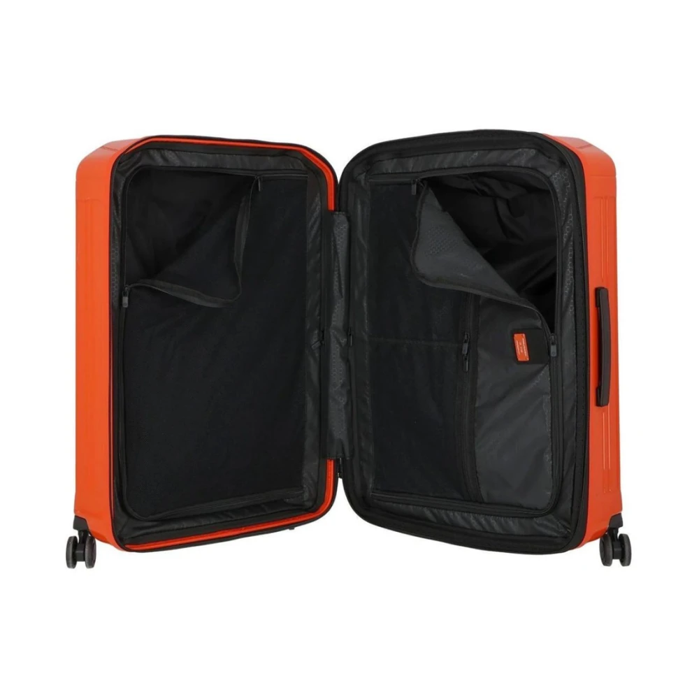 Piquadro Uitbreidbare Hardshell 4-Wiel Trolley Bagage Orange Unisex