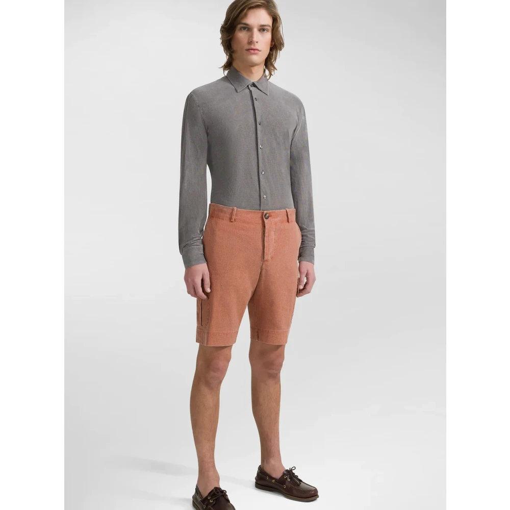 RRD No Iron Technical Fabric Wash Piqué Shirt Brown Heren