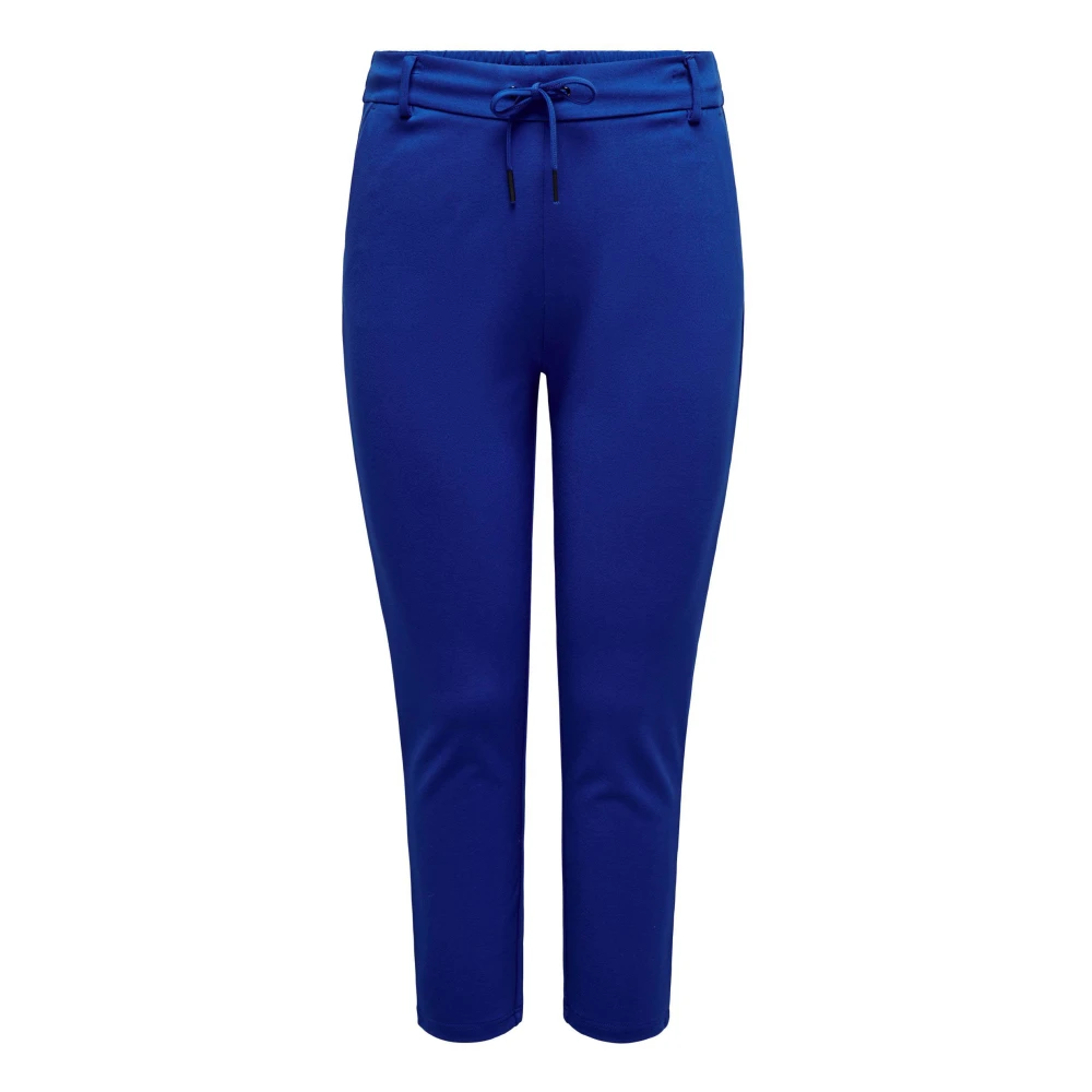 Only Carmakoma Cargoldtrash Life Classic Col. Pant: Surf the Web Blue Dames