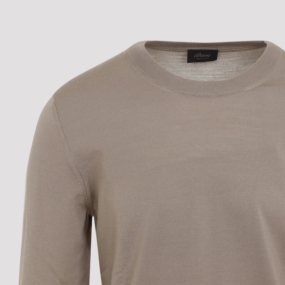 Brioni Beige Pullover Sweater Beige Heren