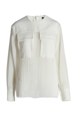 sheer-pleated-long-sleeved-blouse