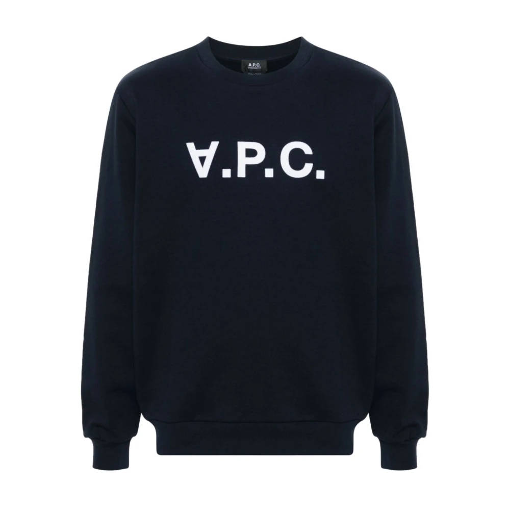 A.p.c. Men's Blue Sweatshirts, S, Jumper For