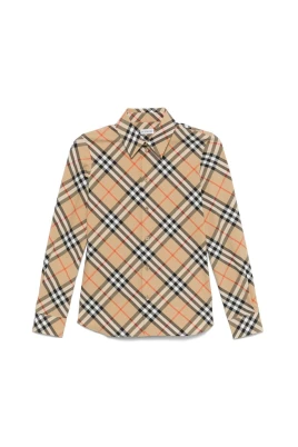 Beige Arkiv Skjorta med Knäppning