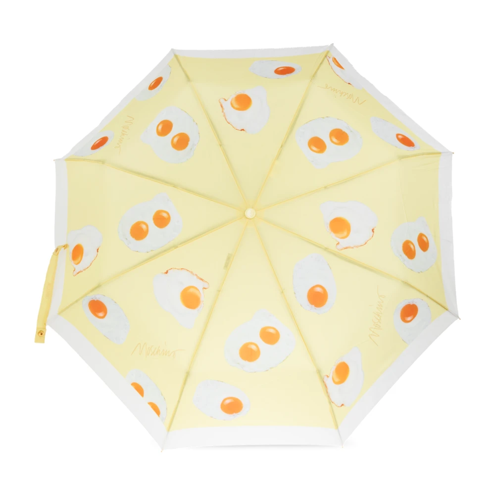 Moschino Paraplu met print Yellow Unisex