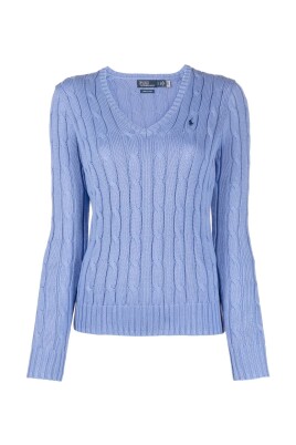 blue-v-neck-sweater-elegant-style