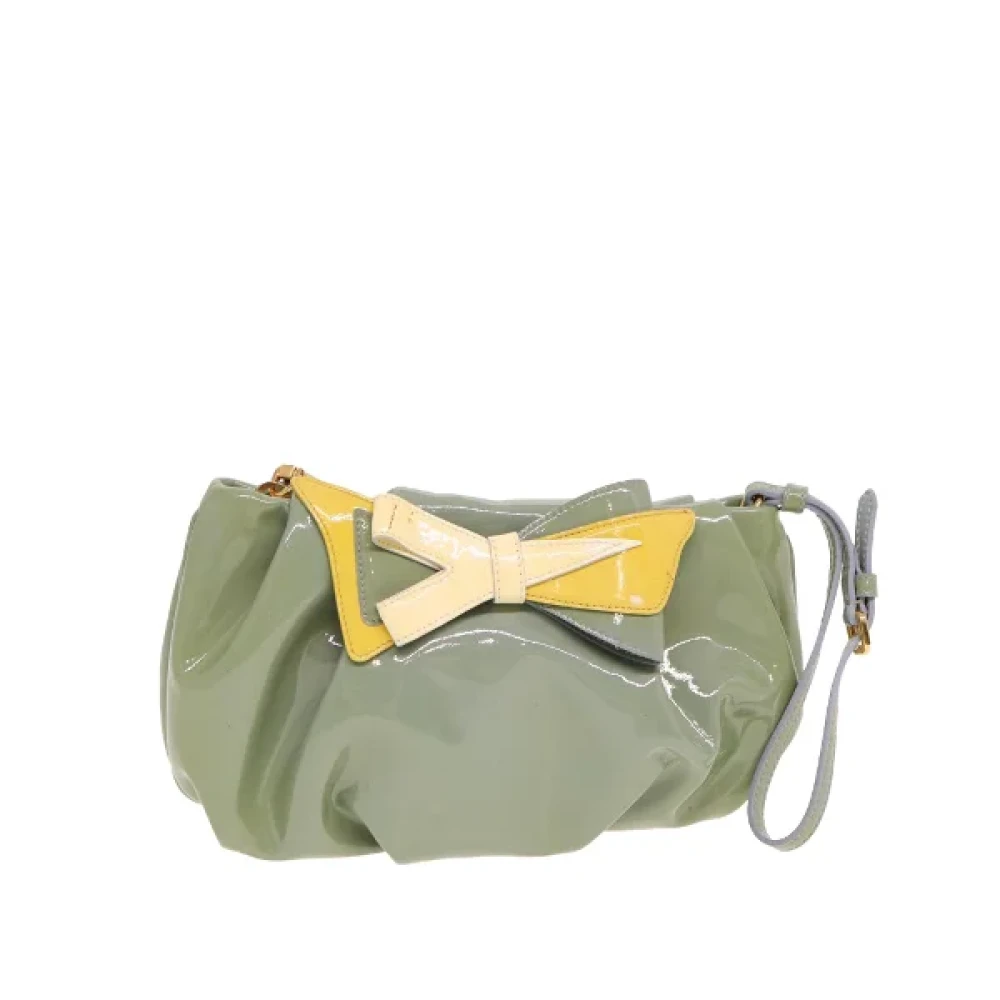 Prada Vintage Pre-owned Fabric prada-bags Green Dames