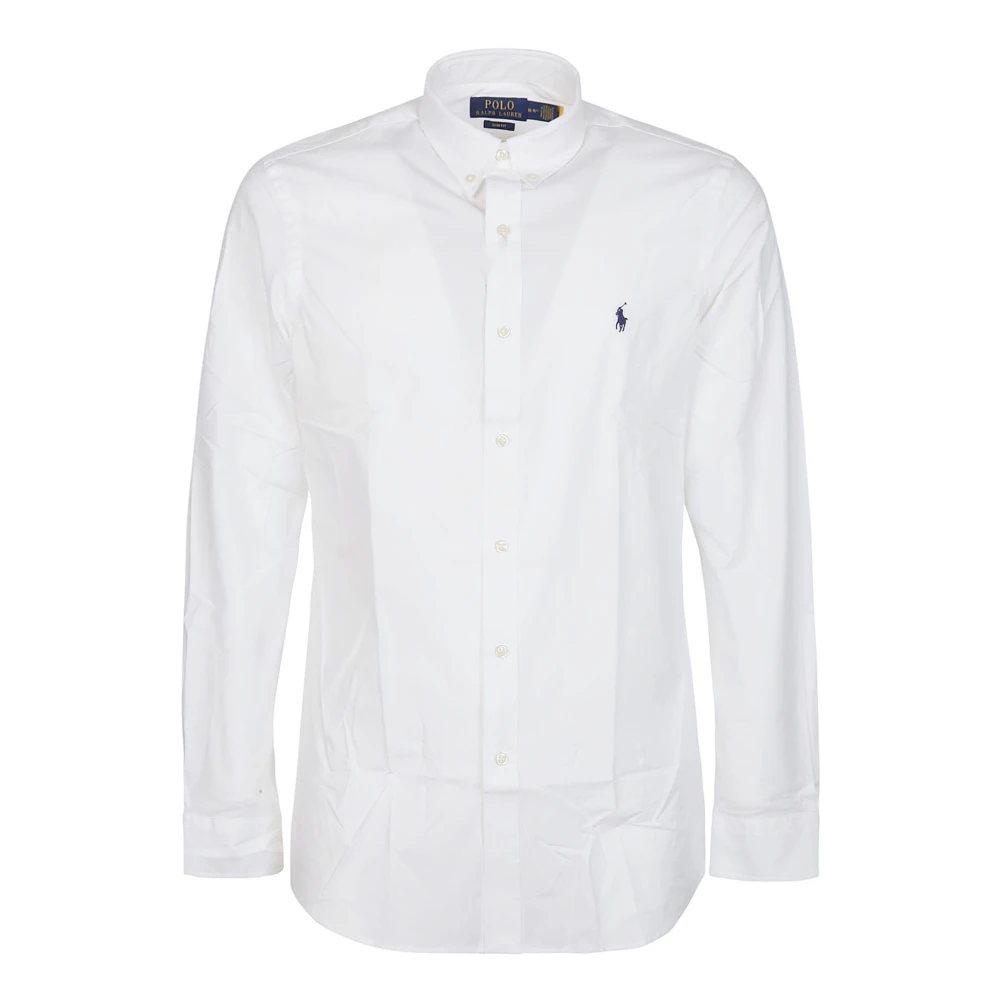 Ralph Lauren Sportieve Lange Mouw Shirt White Heren