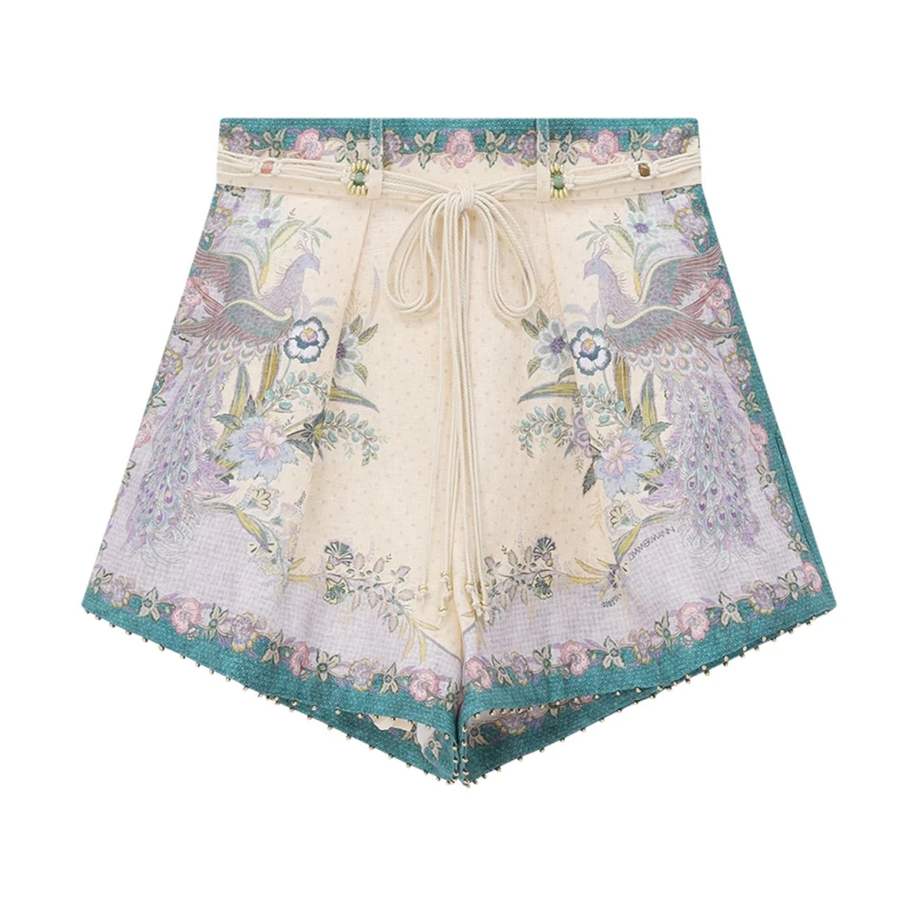 Zimmermann Short Shorts - Female - Short Shorts - Multicolor - S - Shorts