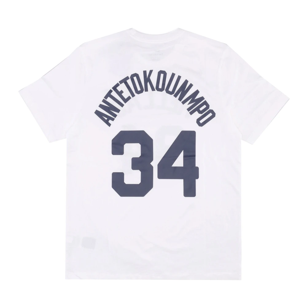 Nike Giannis Antetokounmpo Griekenland Basketbal Tee White Heren