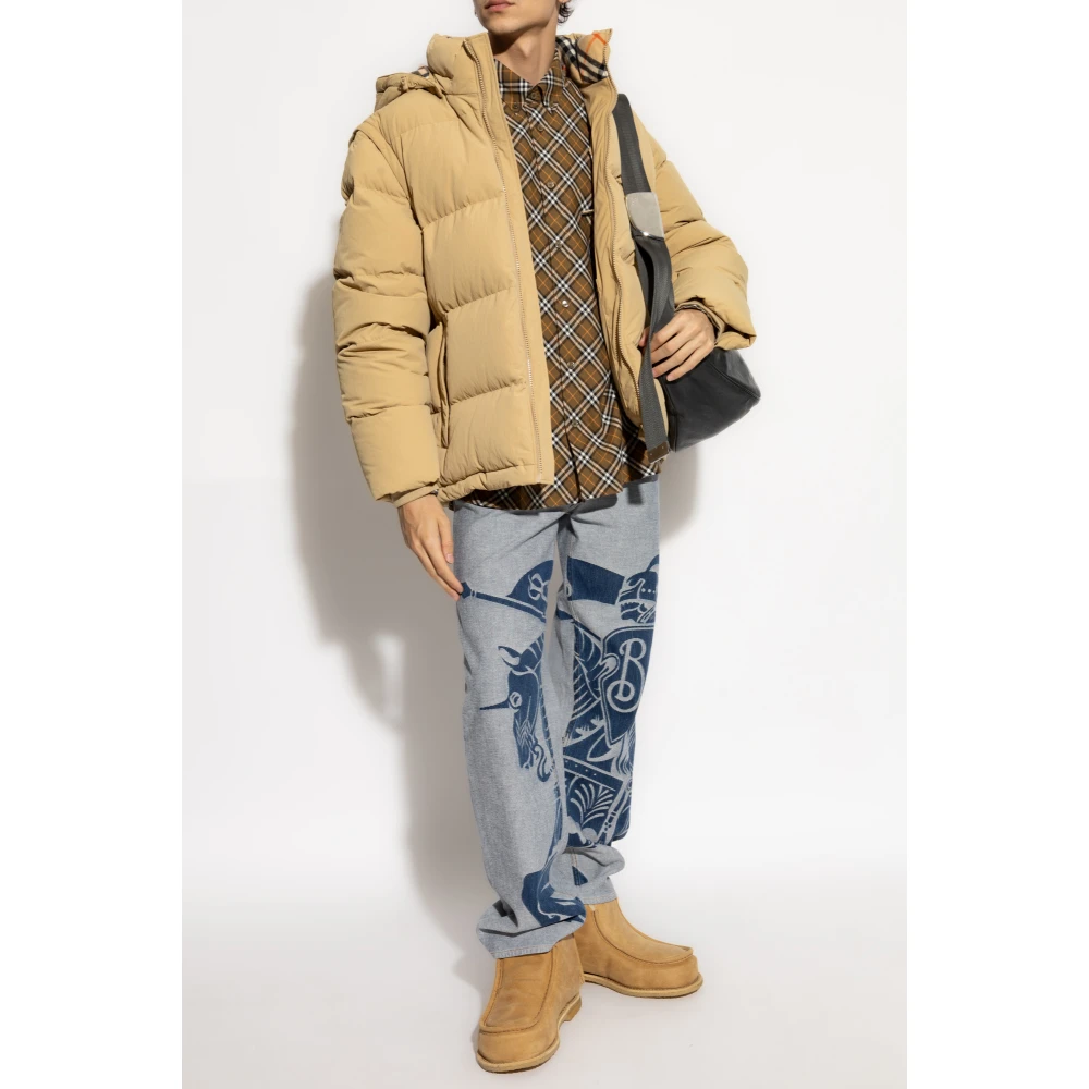 Burberry Pufferjas met afneembare mouwen Beige Heren