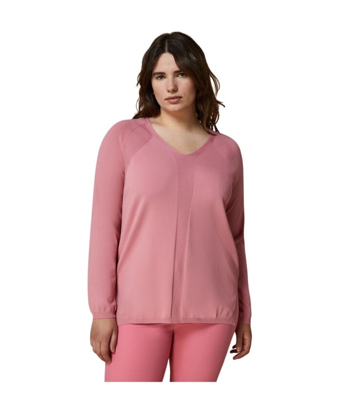 pull-rose-avec-col-en-v
