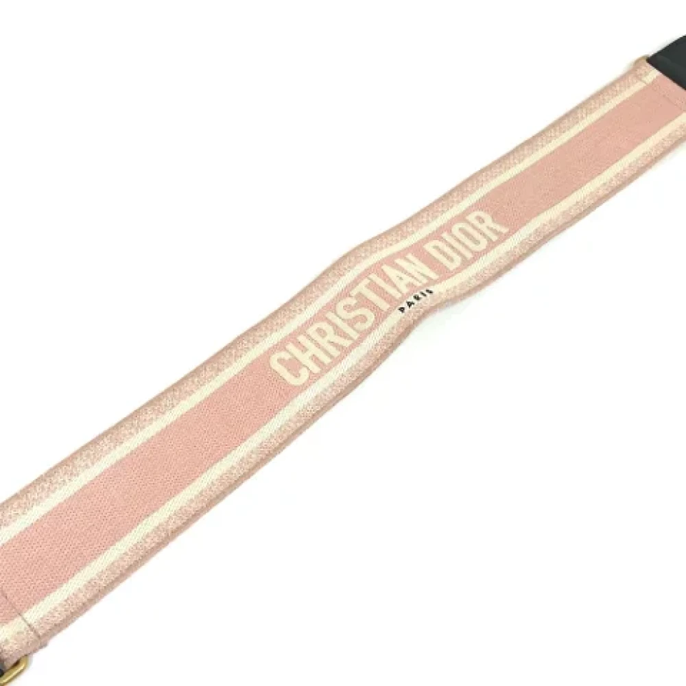 Dior Vintage Pre-owned Fabric belts Pink Dames