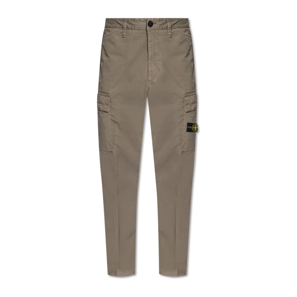 Stone Island Broek met logo Green Heren